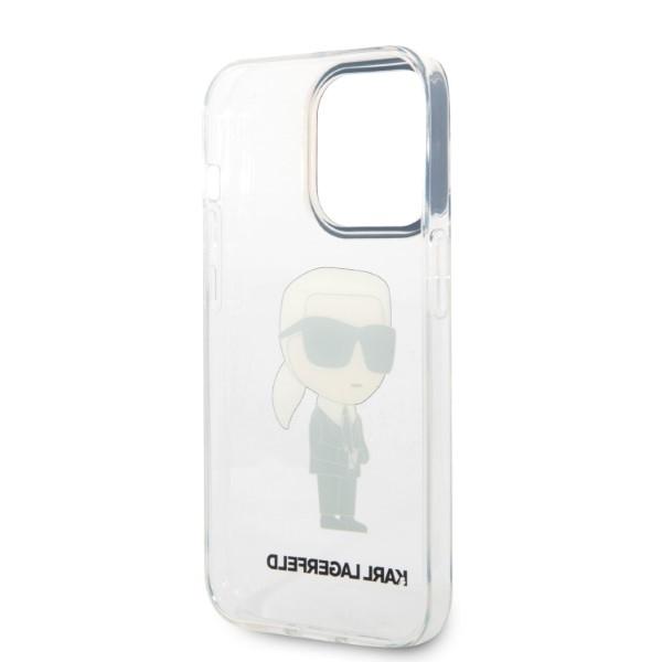 Etui do iPhone 14 Pro Max Karl Lagerfeld Ikonik Transparentne