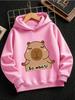 Lovely Capybara Kids Sweatshirt Hoodie Summer Cartoon Crewneck