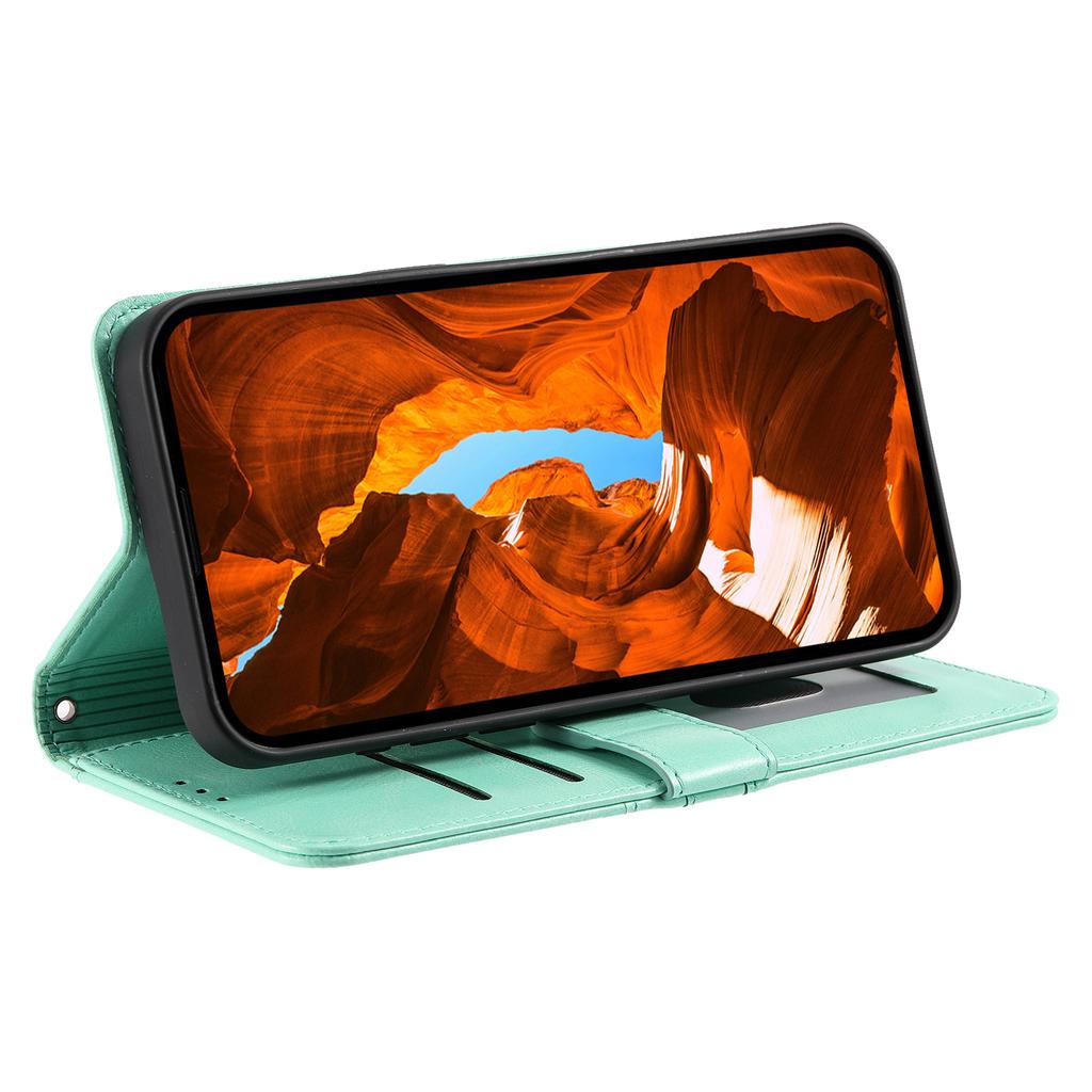 For Motorola Moto G86 5G Case 6 Card Slots PU Leather Anti-Fall Phone Cover with Wrist Strap