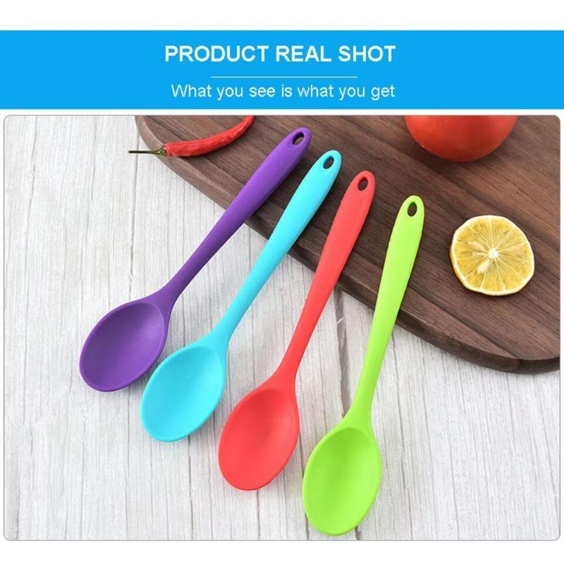 Мягкие силиконовые ложки премиум-класса для детей — идеально подходят для кормления, обучения и универсального использования