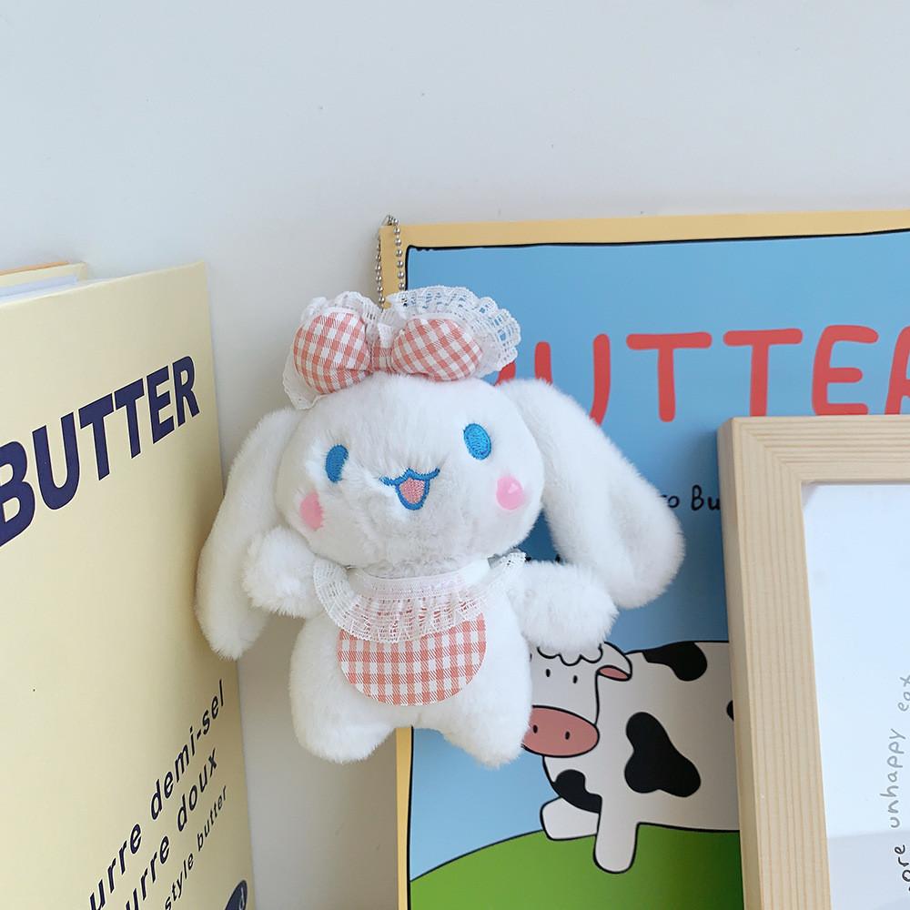 Очаровательный милый плюшевый брелок в виде собачки Корицы, мягкая кукла-кролик, шарм для сумки