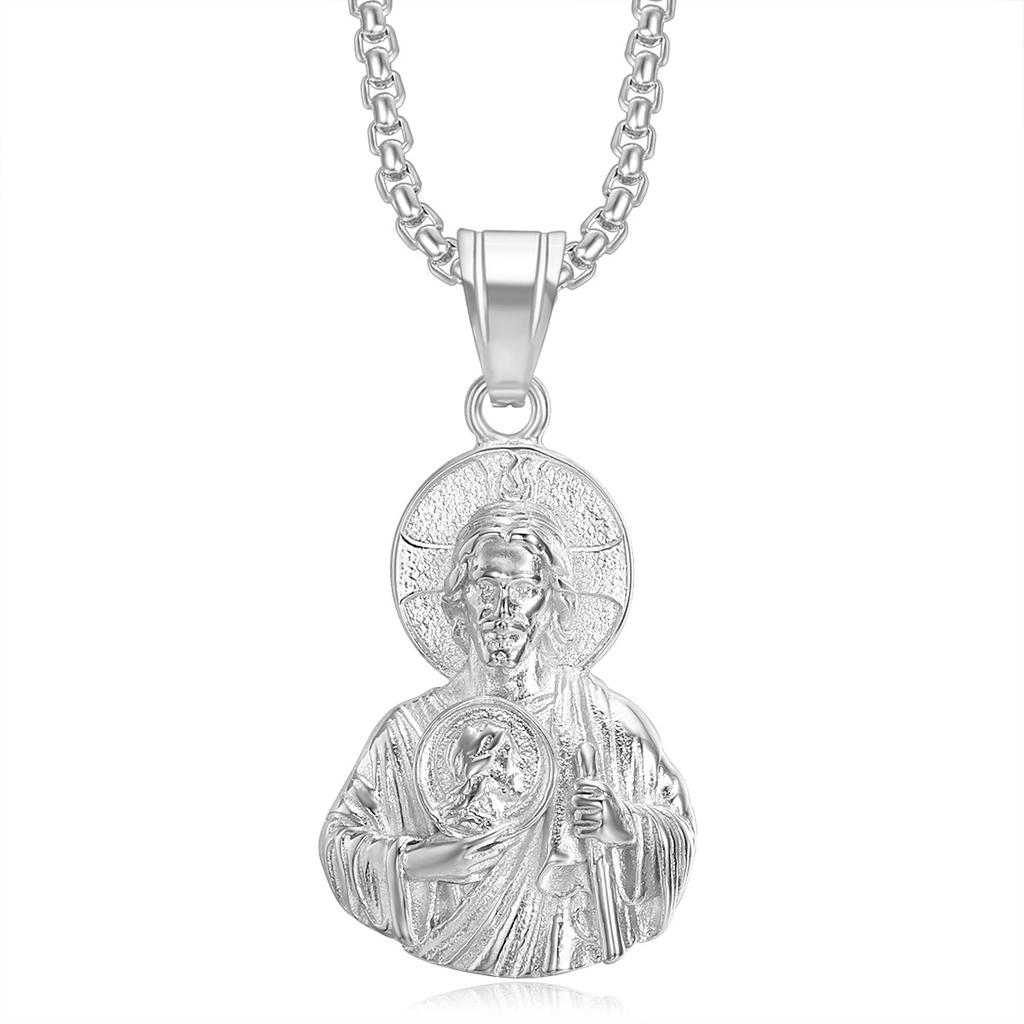 Европейские и американские новые украшения 18K позолоченные St. Кулон-бюст Джуда