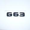 2017 Flat Letters G63 G65 V8 Biturbo V12 Biturbo Emblem for Mercedes Benz W463 Car Side Fender Trunk Nameplate Logo Sticker UO2