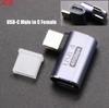 USB4.0 40 Гбит/с OTG тип C 90 градусов Адаптер 100 Вт 5 А USB C на USB C Быстрая зарядка Конвертер USB C Адаптер данных Для Macbook 8K60 Гц