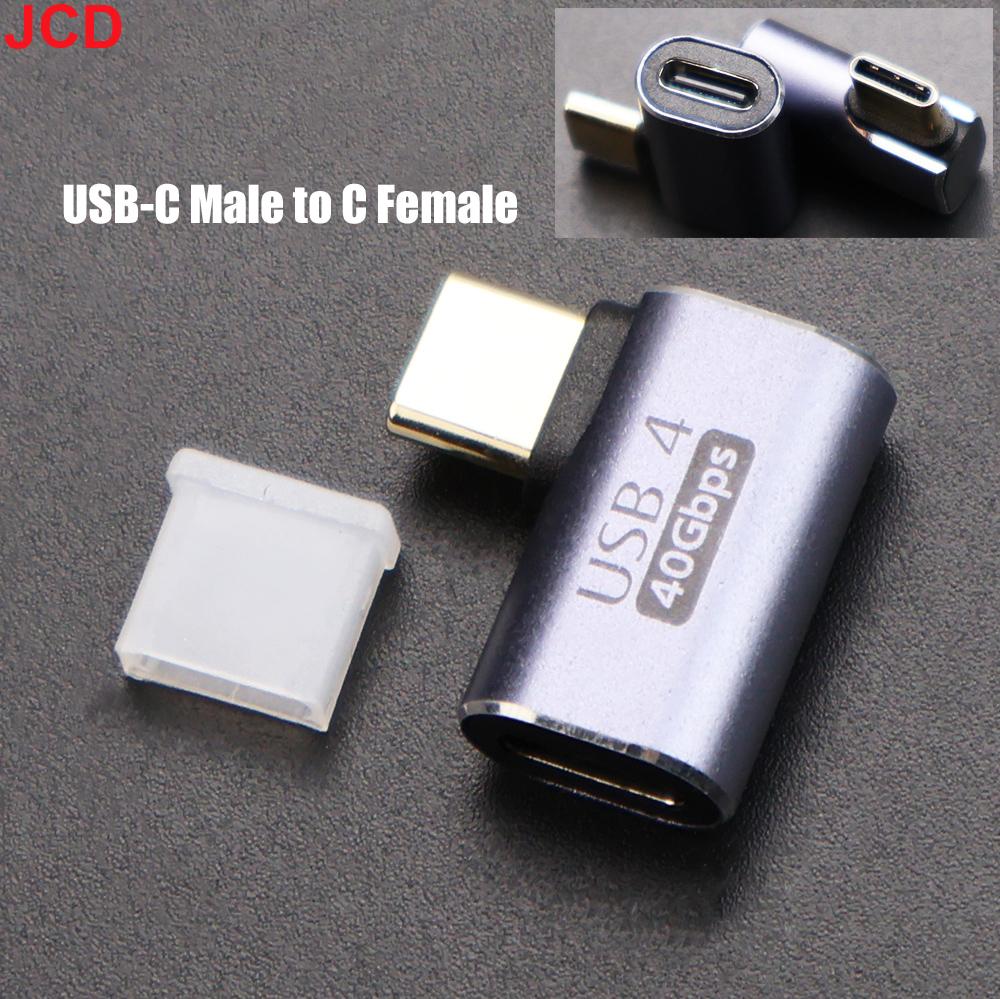 USB4.0 40 Гбит/с OTG тип C 90 градусов Адаптер 100 Вт 5 А USB C на USB C Быстрая зарядка Конвертер USB C Адаптер данных Для Macbook 8K60 Гц