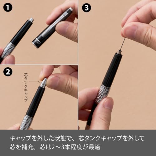 Механический карандаш Pentel CIL (Керри) Тип колпачка P1035-ND Дымчато-серый корпус