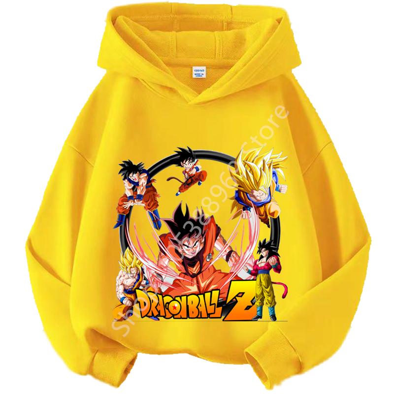 Худи для детей Dragon Ball Chibi Characters Размеры 100-160 Возраст 3-12 лет Мальчики Повседневная Спортивная Детская Толстовка