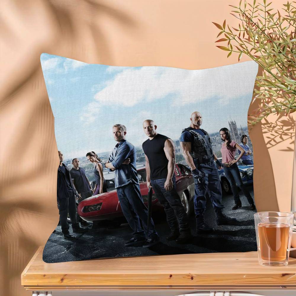 Classic Adventure Crime Movie Fast Furious Cushion Cover cm Polyester Sofa Cushions Decorative Throw Pillows
