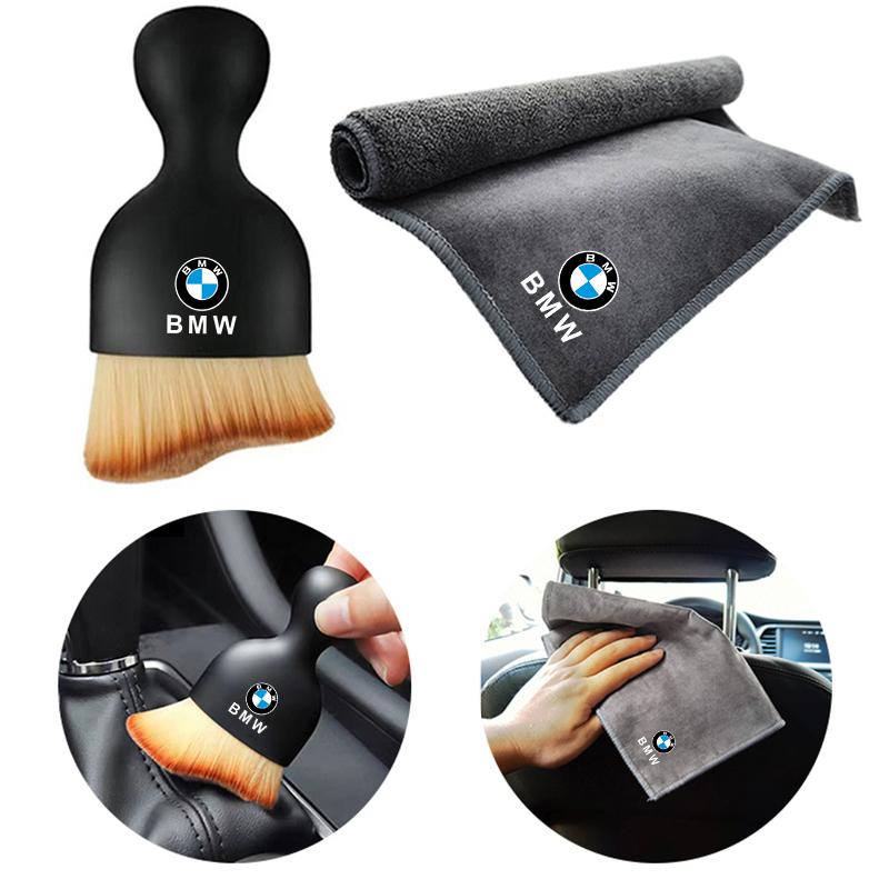 LKCW9 Car Wash Towels Microfiber Rag Cleaning Brush For BMW F25 F26 F15 F16 E90 E91 E92 E60 E84 G32 G30 G20 G05 G07 G02 G01 G08 F07