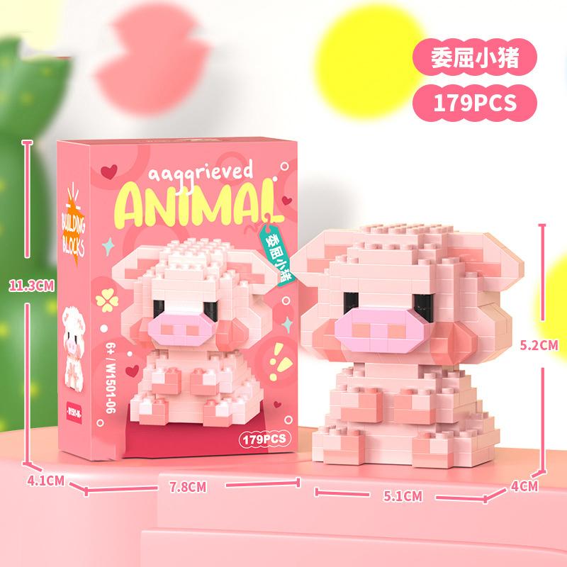 Animal Cat Bricks Constructor Set Micro Building Blocks Children Toy Adult Particle Building Block Dog Mini Toys Home Decoration