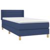 3130335 vidaXL Divan Bed with Mattress Blue 100x200 Cm Fabric