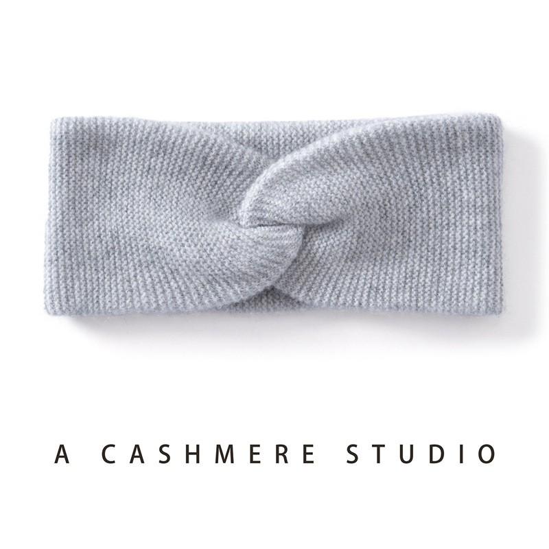 Womens Knitted Wide Headband With Bow Detail Warm Winter Hair Accessory Cold Weather