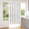 Insect Screen Door Curtain Chenille Light Grey and White 100 x 200 cm
