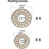 10 PCS Wood Crystal Ball Stand for 20 - 100 mm Sphere, Wooden Sphere Holder, Crystal Ball Display, Egg Rocks Stand