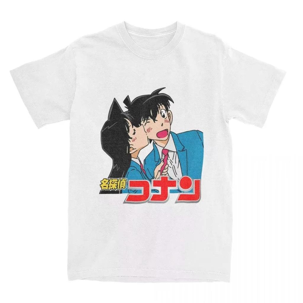 Аниме Футболка Детектив Конан Унисекс Графический Готический Стиль Женская Одежда Анимационный Стиль Готическая Футболка Детектив Конан
