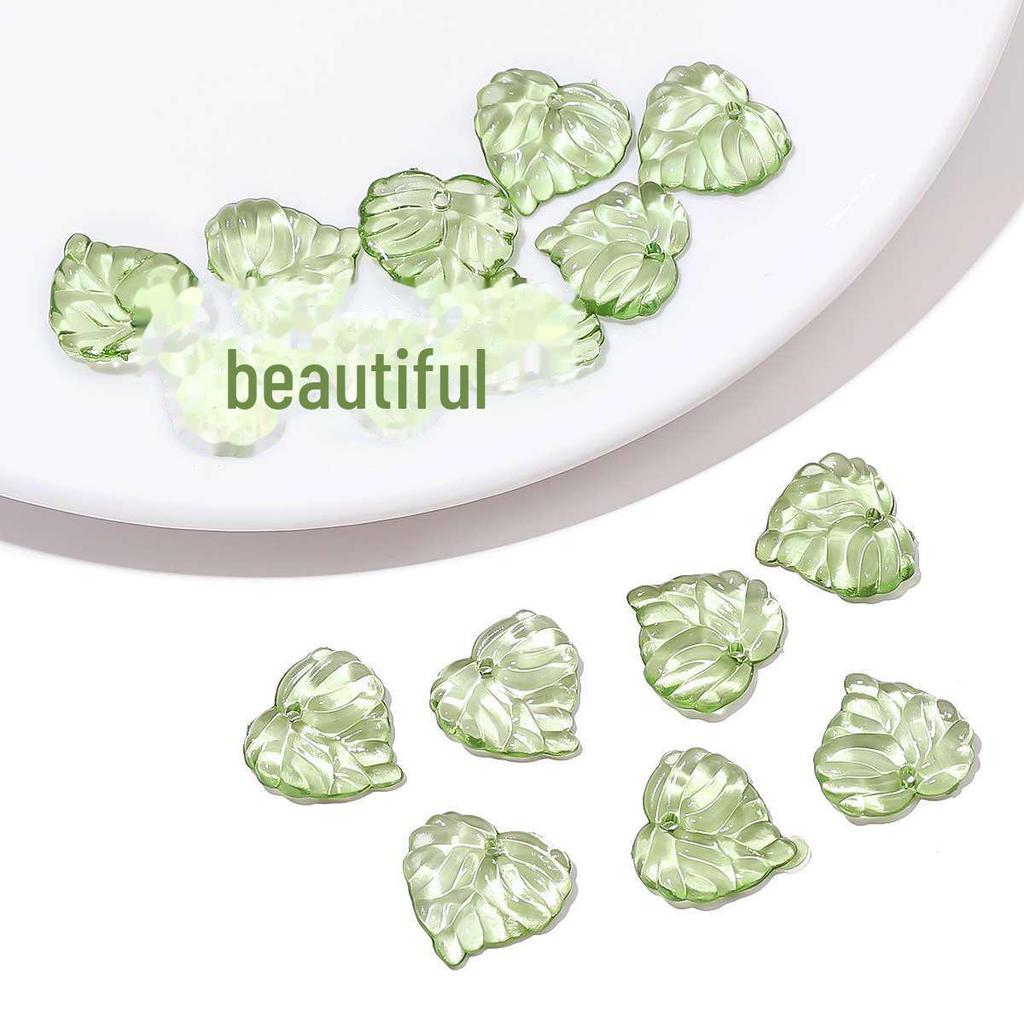 Акриловые мини-бусины в виде листьев деревьев для самодельных украшений: Ожерелья, браслеты и серьги ручной работы. Аксессуары