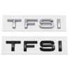3D ABS Black TFSI Logo TDI TT Car Trunk Emblem Badge For Audi A3 A4 A5 A6 A7 A8 Q2 Q3 Q5 Q7 Q8 TFSI TDI Sticker Accessories