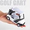 1/20 Scale Alloy Golf Cart Model Toys Metal Diecast Car Model High Simulation Pull Back Vehicle Toy Collection Boy Birthday Gift