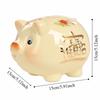 Ceramic Piggy Money Bank Good Luck Golden Beans Container Pig Coins Saving Box  Home Decor