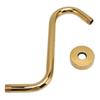 304 Stainless Steel S Shaped Shower Arm Gold Shower Head Extension Arm Bathroom Hardware