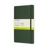 Moleskine Moleskin QP618K15 Notebook, Classic Notebook, Soft Cover, Plain, Large Size (W X H X H): 5.1 X 8.3 Inches (13 X 21 Cm), Myrtle Green