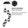 Solar Wind Chimes Vintage Bottle Color-Changing Light Mobile Hanging Chimes Gifts for Mom Teacher Garden Decoration Waterproof