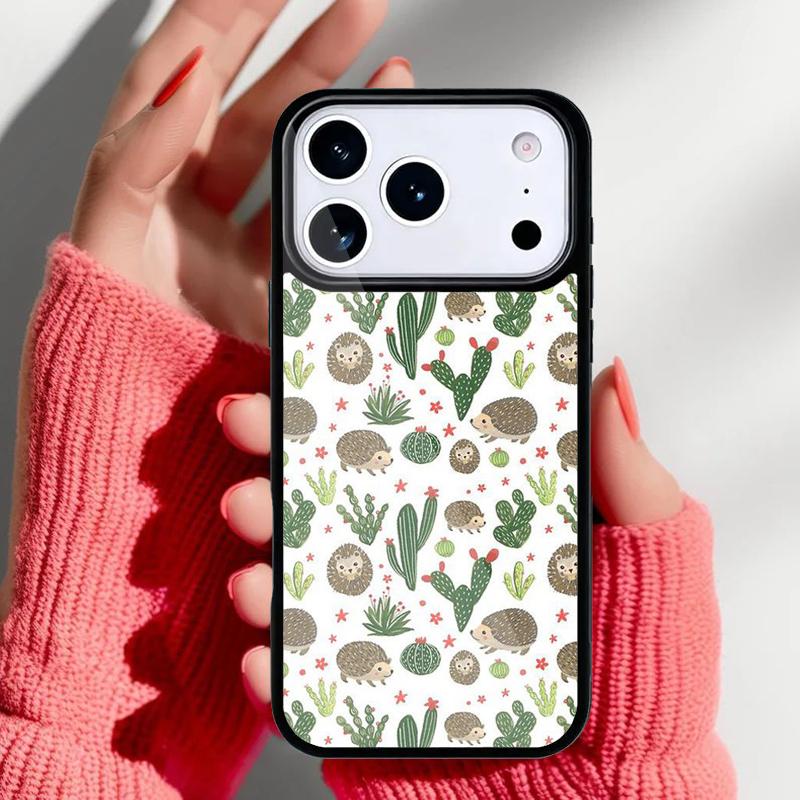 Милый маленький ёжик цветной чехол для телефона для iPhone 17 16 15 14 13 Pro Max Задняя крышка для 12 11 Pro Coque