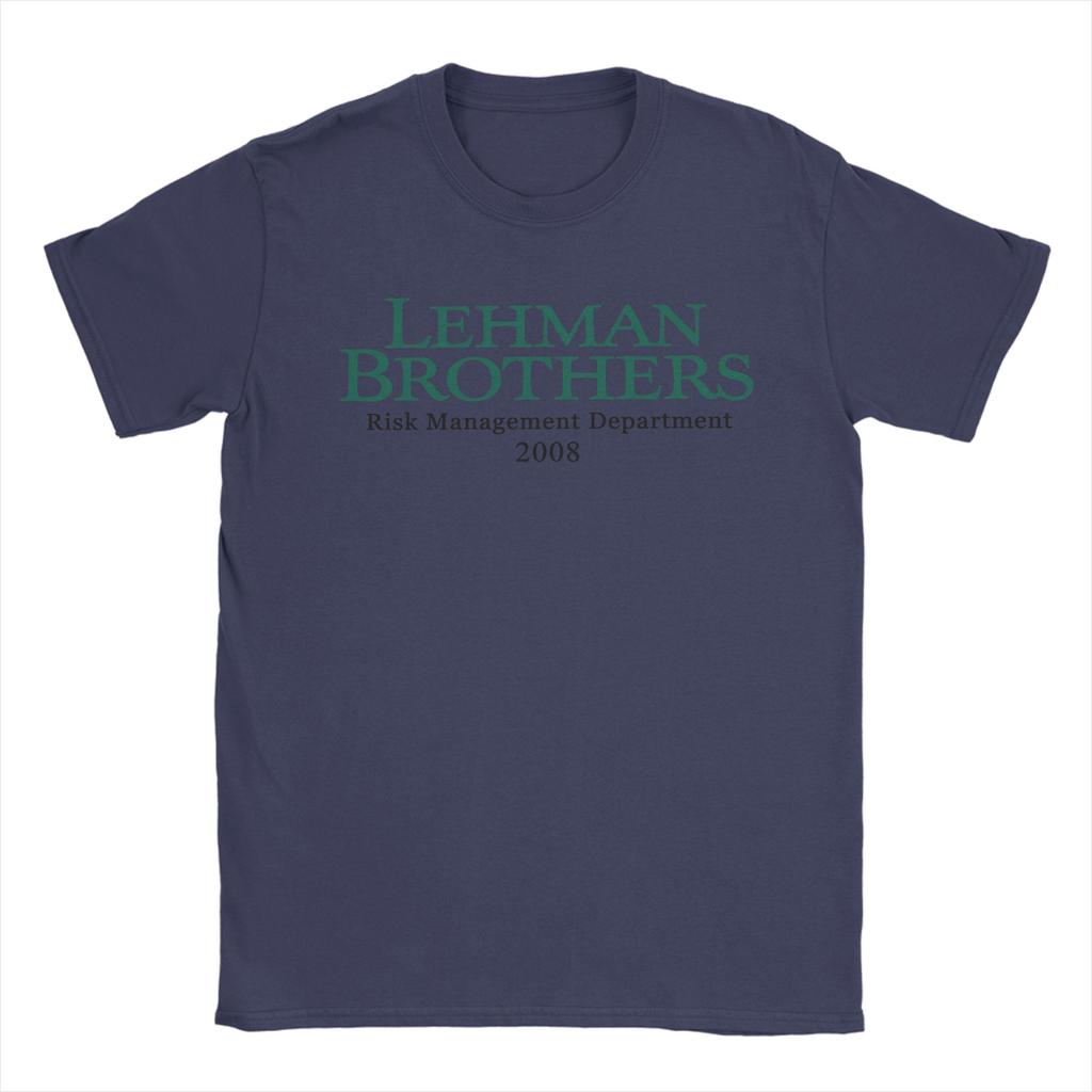 Lehman Brothers Risk Management Financial Crisis Intern T Shirts Men 100 Cotton Casual TShirts Crewneck Tee Shirt Present