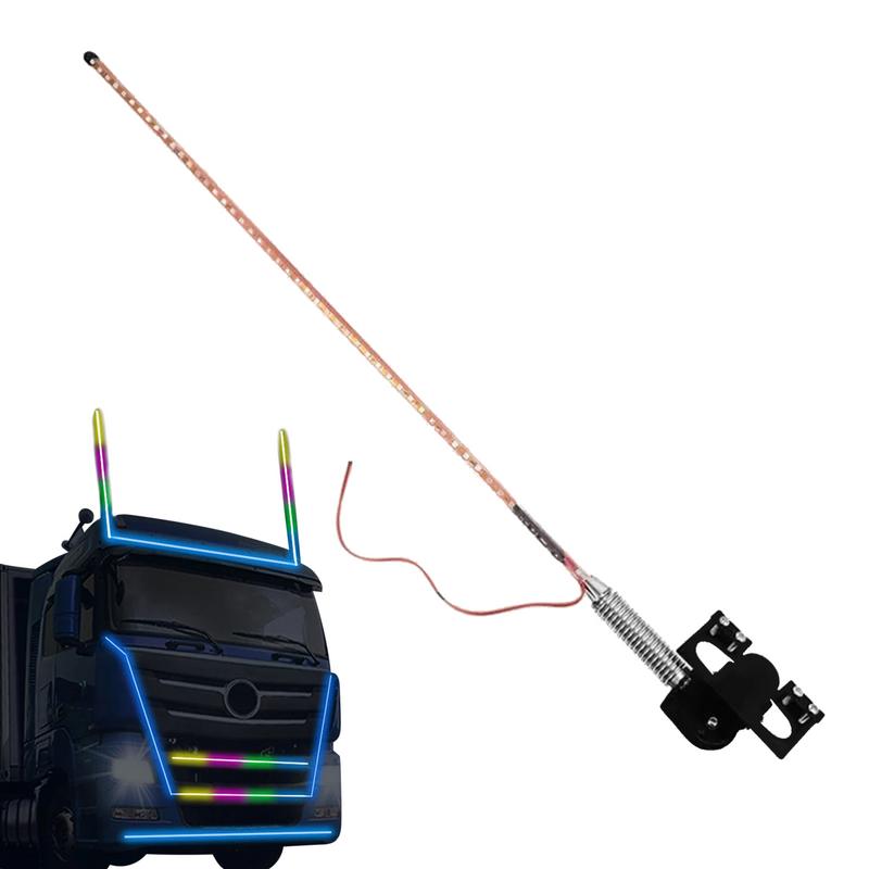 Автомобильная 12-24В Универсальная Антенная Лампа Декорация RGB Водонепроницаемые Светодиодные Антенные Огни Красочная Стример Мигающая Навигационная Лампа