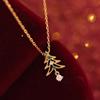 High-End Retro Christmas Tree Pendant Necklace - Women's Fashionable European & American Versatile Clavicle Chain
