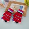 Fingerless Kids Gloves Knitted Mitten Lovely Knitting Mittens  Baby Kids