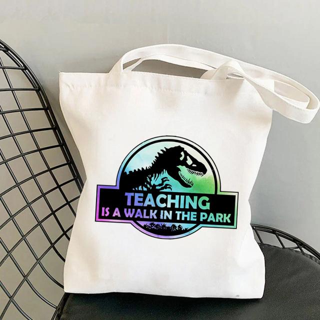 Принадлежности для учителя, как ананасы, большая сумка для женщин, Harajuku, забавная сумка-шопер, сумка для покупок, женская подарочная холщовая сумка