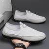 Hollow Breathable Mesh Solid Color Men's Shoes One Pedal Doudou Shoes Soft Sole Light Men's Shoes Casual Lazy