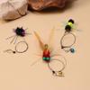 3 шт. Цветные Имитация Насекомого Кошка Дразнилка Палка Головки Перо Пчела Стрекоза Игрушка для Питомца