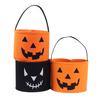 Ведро для сладостей на Хэллоуин, держатель для конфет в виде тыквы, держатель для сладостей из фетра, держатель для хранения подарков на Хэллоуин для вечеринки