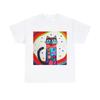 Kitty-Licious T-Shirt Abstract Cat Art T Shirt Unisex Heavy Cotton Tee Pet Lover