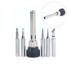 For Esd 852D 936 937D 898D 907 Hakko Iron Tip Cannula Casing And 5 X Solder Iron Tips Soldering Station Iron Handle Adapter