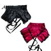 Fashion Neck Decor Vintage Victorian Ruffled Shrug Shawl, Gothic Fake Collar Shoulder Wrap Adjustable Ribbon Tie Capelet with for Cosplay Costume