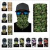 Camouflage Neck Gaiter Hunting Scarves Ice Silk Bandana Tubular Half Mask Tactical Kamuflaj Sport Headband Balaclava Opaska