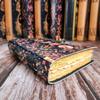 Винтажный кожаный блокнот с цветами, луной и затмением для молочных продуктов, альбом для рисования, кожаный журнал, 200 страниц с краями
