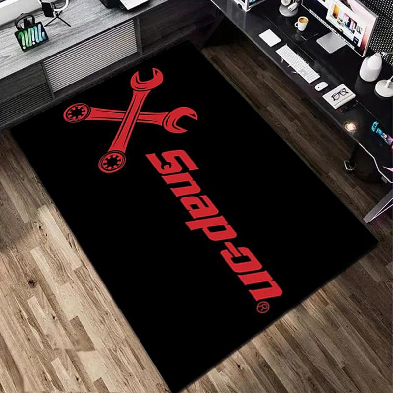 1Pc Snap on Tools Print Rug - home decoration Carpet For Living Room Bedroom Flooring Computer Chair Area Rug