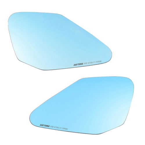 Daytona High Visibility Mirror for Motorcycles Stick-on Type Ninja ZX-25R Etc. Wide Angle Anti-glare Reduced Glare KAWASAKI1 Blue 29709