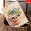 DIY холст для рисования жемчугом, дизайн суккулента, блестящий 3D набор для создания картин из бусин, творческое хобби для декора стены гостиной