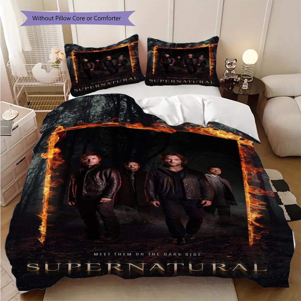 Supernatural Dark Side Encounter Threepiece Set 1 Duvet Cover 2 Pillowcase Without Core Christmas Birthday Gift Duvet Cover And Pillowcase