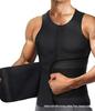 Men's Neoprene Sauna Zipper Waist Trainer Vest and Body Shaper Trimmer