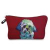 Женская косметичка с принтом собаки, органайзер для туалетных принадлежностей, дорожный кейс для хранения 6773