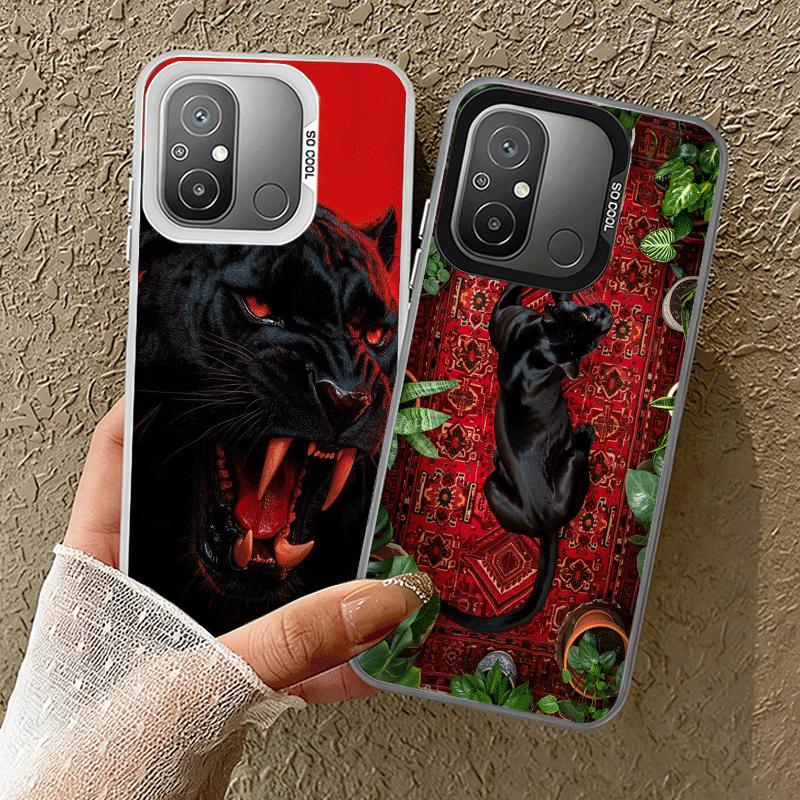 Black Panther Cool Animal Shockproof Phone Case for Xiaomi Poco X7 X6 X5 X3 Pro F7 Ultra M8 Redmi 15C 15 14C 13C 12C 10C 13 12 1