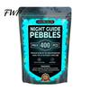 Glow Garden Stones Outdoor Resin Glow-in-the-Dark Pebbles, Night Guide Luminous Stones, Decorative Aquarium Fish Tank Rocks, in The Dark Planter