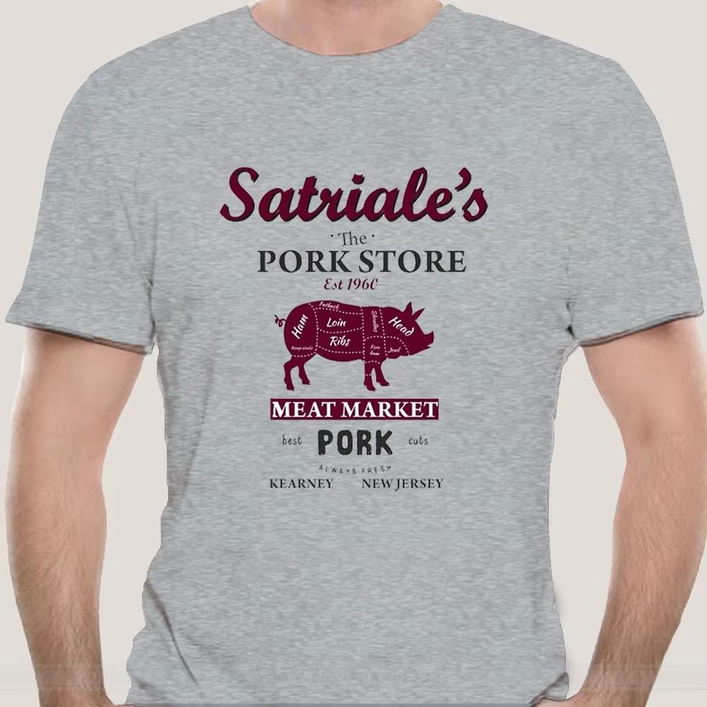 Футболка Сопрано Сатриале Мясной магазин Нью-Джерси Гангстер Мафиози ТВ Тони Крутой Повседневный Гордость Футболка Мужская Унисекс Новая