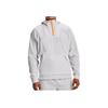 Under Armour RUSH Fleece Zip-Up Training Jacket Men Outerwear Grey 1366177-014